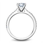 Load image into Gallery viewer, White Gold Side Stones Diamond Semi-Mount
