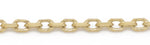Load image into Gallery viewer, 10K Yellow Gold Cable Link Chain 
Length: 18&quot;- 20&quot;
