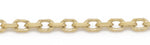 Load image into Gallery viewer, 10K Yellow Gold Solid Cable Link Chain 
Length: 18"
Width: 1mm