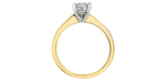 Load image into Gallery viewer, 10K Yellow &amp; White Gold Solitaire Round Diamond Engagement Ring
