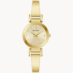 Load image into Gallery viewer, BULOVA Lady&#39;s Stainless Steel Quartz Dress Watch with Gold Dial
Colle
