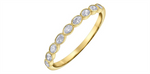 Load image into Gallery viewer, Lady&#39;s 14K Yellow Gold Bezel Set Diamonds Band
Diamond Shape: Oval
T
