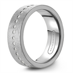 Load image into Gallery viewer, Men's White Gold Flat Diamond Band
Total Diamonds: 0.24cttw
Top Widt