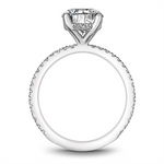 Load image into Gallery viewer, 14K White Gold Side Stones Diamond Engagement Ring Semi-Mount
Fits Ce