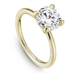 Load image into Gallery viewer, Yellow Gold Solitaire Diamond Semi-Mount