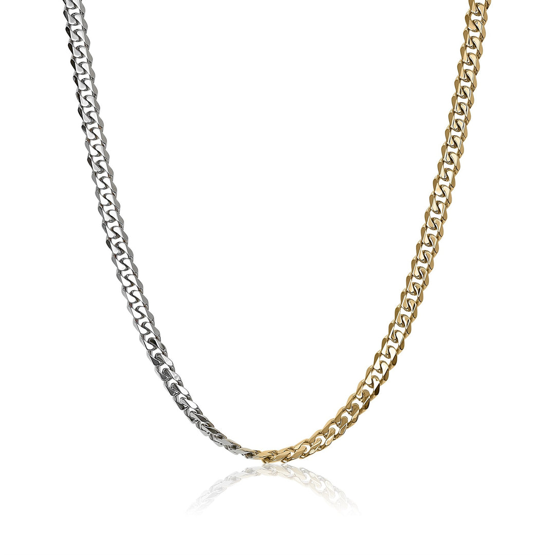 Reversible Gold & Steel Stainless Steel 
Length: 24"