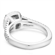 White Gold Halo Diamond Semi-Mount