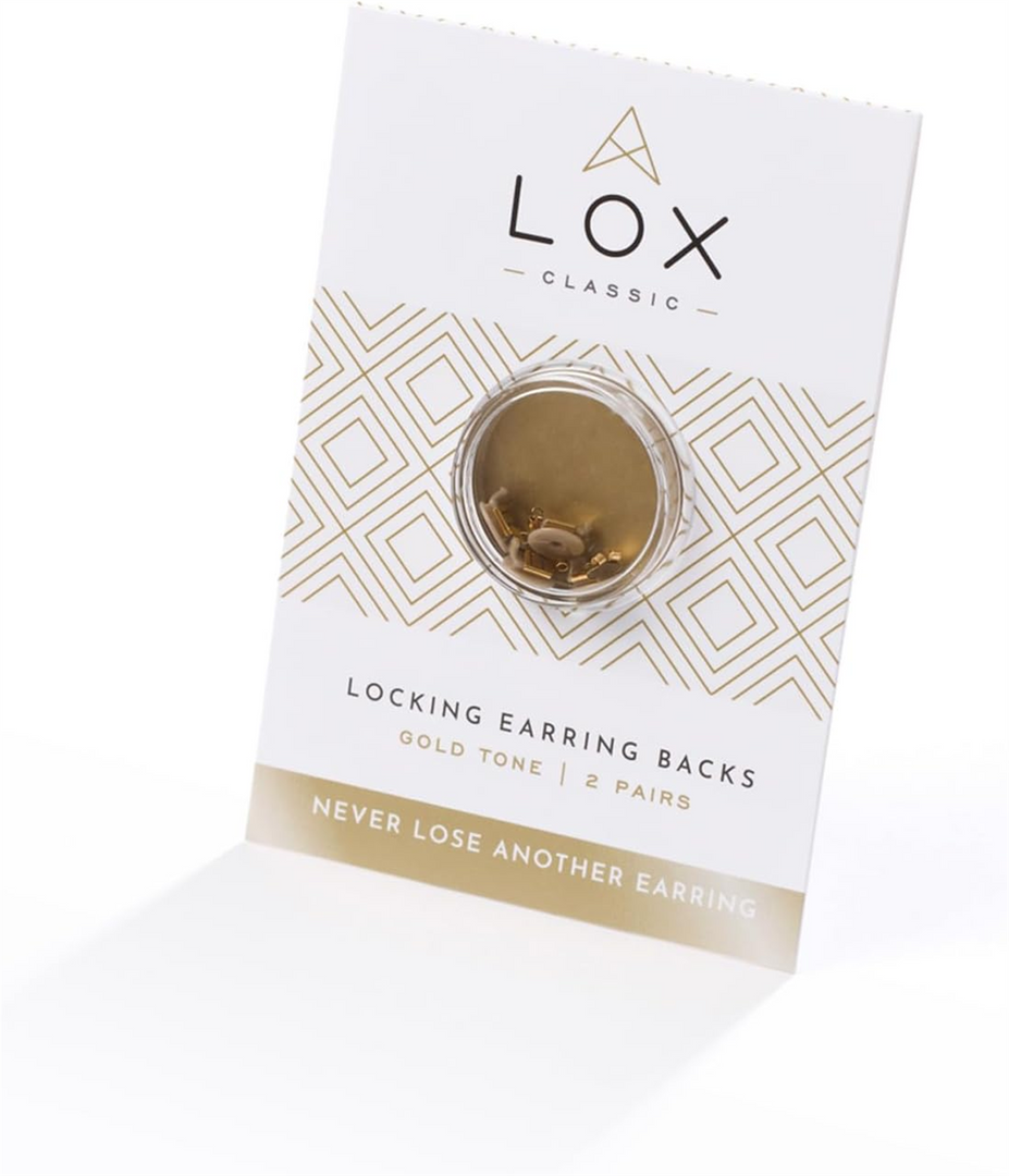Earring Backings LOX-GOLD (2 pairs)