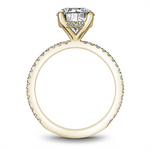Load image into Gallery viewer, 14K Yellow Gold Side Stones Diamond Engagement Ring Semi-Mount
Fits C