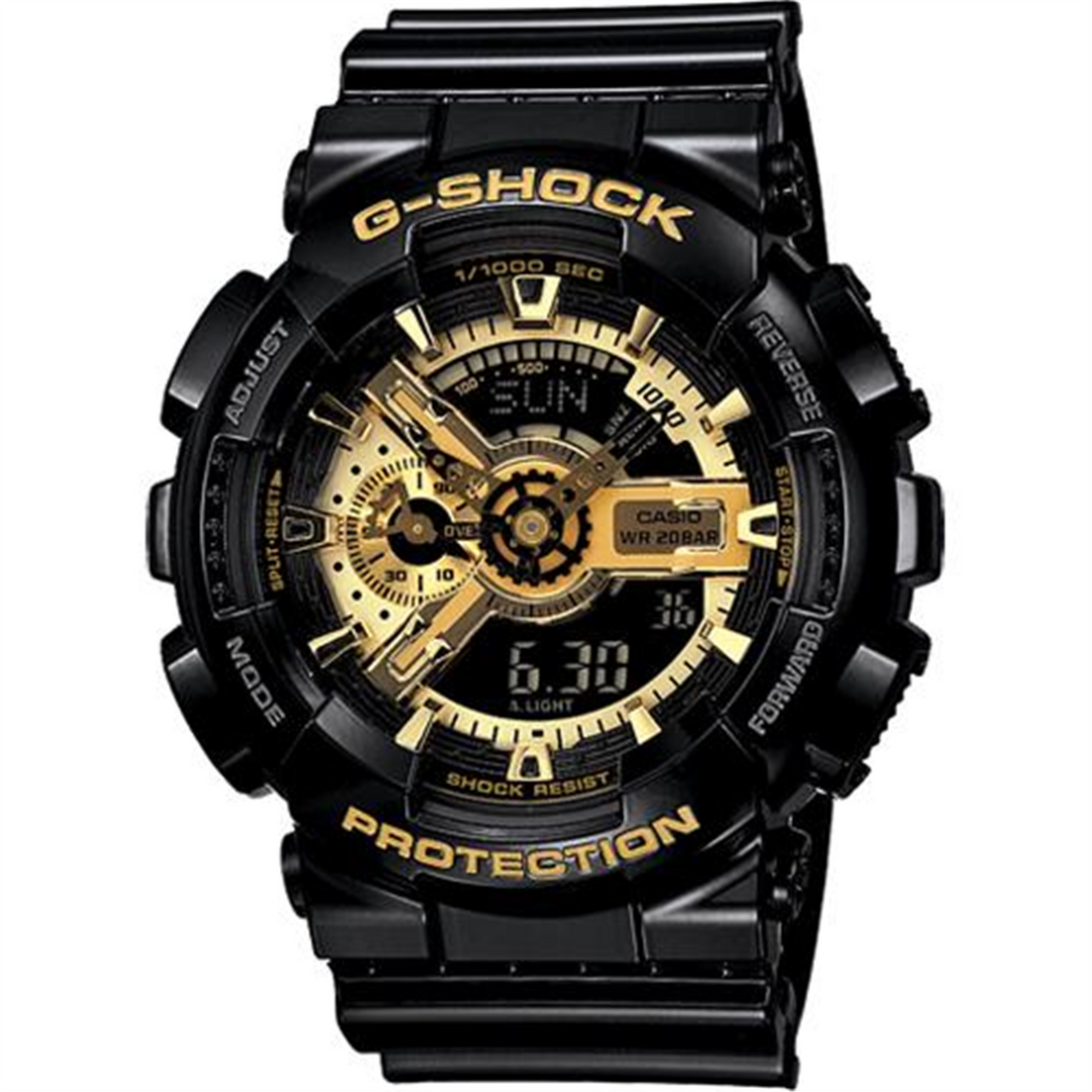 GSHOCK Men's Resin Analogue/Digital Sport Watch with Gold Dial