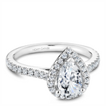 Load image into Gallery viewer, White Gold Halo Diamond Semi-Mount
