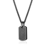 Load image into Gallery viewer, Multi-Finish Gun-Metal Grey Stainless Steel Dog Tag Necklace
