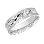 Load image into Gallery viewer, Men&#39;s 10K White Gold Flat Band with Satin Finish
