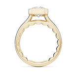 Load image into Gallery viewer, Yellow Gold Solitaire Diamond Engagement Ring Semi-Mount
Fits Centre:
