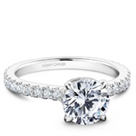 Load image into Gallery viewer, White Gold Side Stones Diamond Semi-Mount
