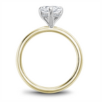 Load image into Gallery viewer, Yellow Gold Hidden Halo Diamond Engagement Ring Semi-Mount
Fits Centr