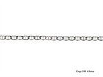 Load image into Gallery viewer, White Sterling Silver Marine Bracelet 
Top Width: 4.7mm
Length: 7.75
