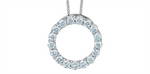 Load image into Gallery viewer, 10K White Gold Lab Diamonds Circle of Life Pendant Necklace

PENDANT
