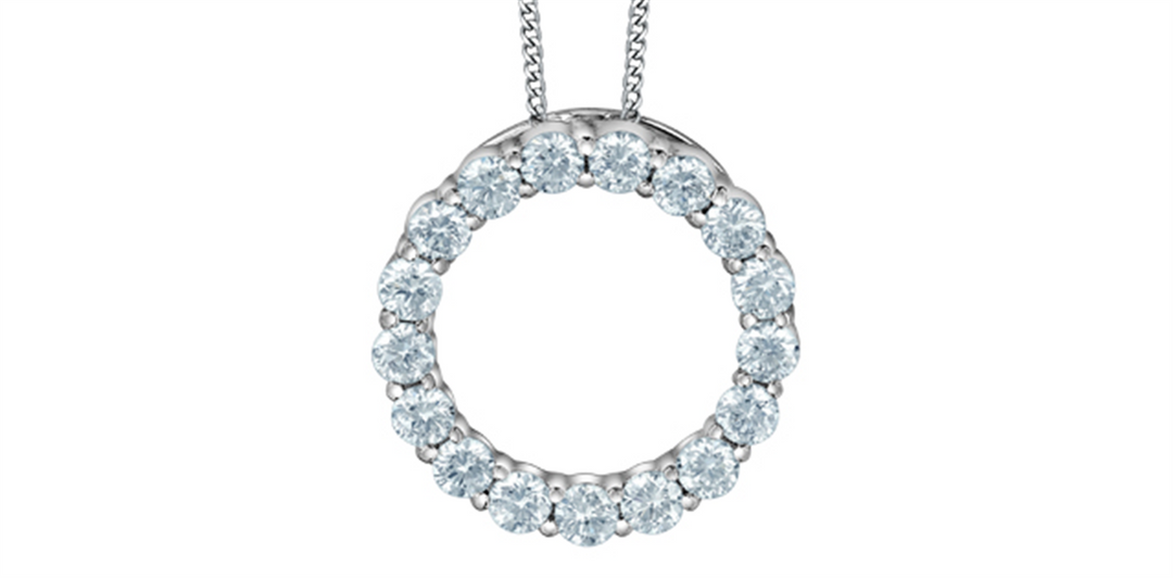 10K White Gold Lab Diamonds Circle of Life Pendant Necklace

PENDANT