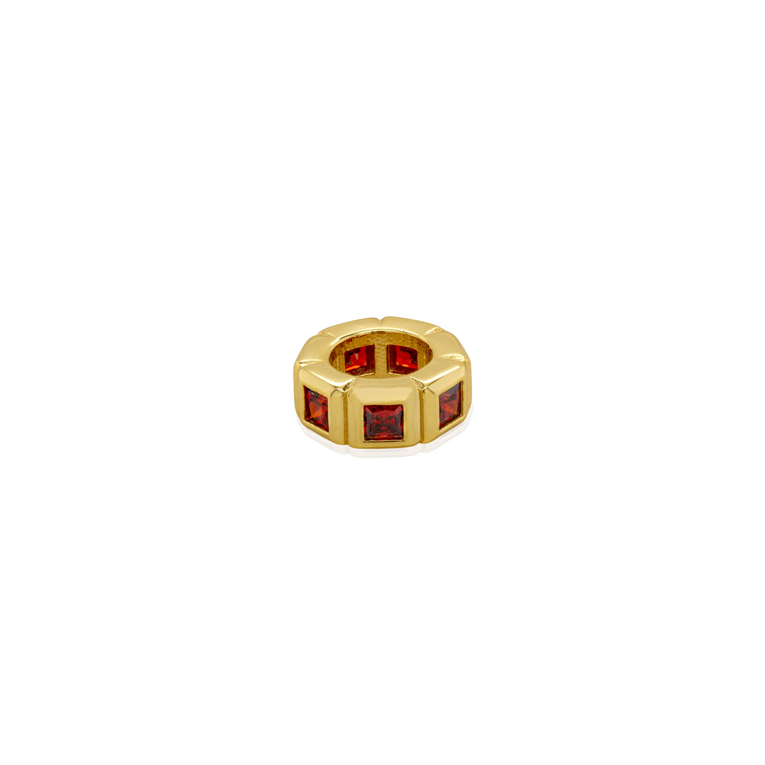 10K Yellow Gold Birthstone Pendant 
Length: 8.3mm
Width: 2.8mm 
Bir