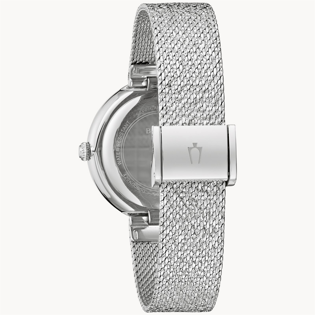 BULOVA Lady's Stainless Steel Quartz Dress Watch with Steel Dial
Coll