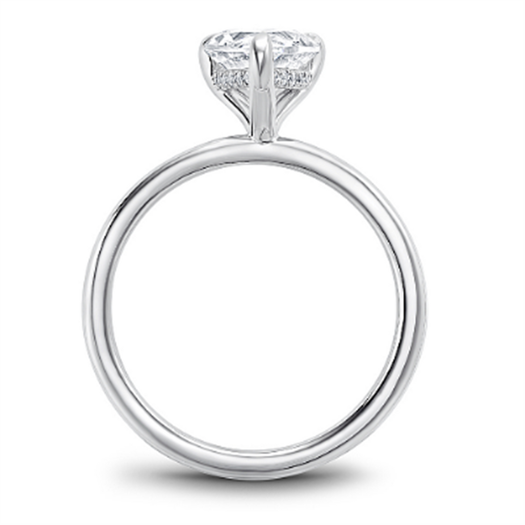 White Gold Solitaire Diamond Semi-Mount