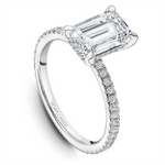 Load image into Gallery viewer, White Gold Side Stones Diamond Semi-Mount
