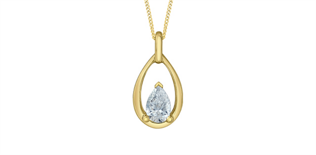 10K Yellow Gold Lab Diamond Open Pear Pendant Necklace

PENDANT
Tot