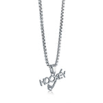 Load image into Gallery viewer, Polished Stainless Steel Hockey Stick Necklace
