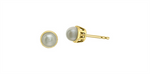 Load image into Gallery viewer, 10K Yellow Gold Round Pearls Stud Earrings
Primary Stone: Round Pearl
