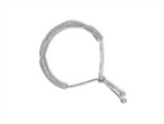 Load image into Gallery viewer, White Sterling Silver Triple Strand Tennis Bracelet 
Top Width: 5.5mm