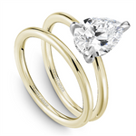 Load image into Gallery viewer, Yellow Gold Hidden Halo Diamond Engagement Ring Semi-Mount
Fits Centr