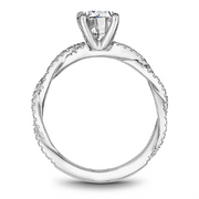 White Gold Intertwined Diamond Semi-Mount