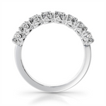 Load image into Gallery viewer, Lady&#39;s 14K White Gold Prong Set Lab Diamonds Band
Diamond Shape: Round
