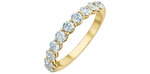 Load image into Gallery viewer, Lady&#39;s 14K Yellow Gold Prong Set Lab Diamonds Band
Diamond Shape: Round
