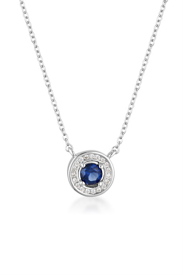White Sterling Silver Halo Polished Pendant Necklace

PENDANT
Stone