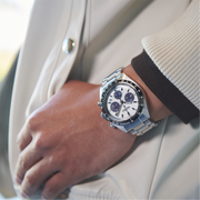 SEIKO Men's Stainless Steel Solar Sport Watch with White Dial