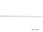 Load image into Gallery viewer, Sterling Silver White Rope Chain 
Width: 1.8mm
Length: 24"