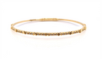 Load image into Gallery viewer, 14K Yellow Gold Diamond Bangle 
Total Diamonds: 0.25 cttw SI1 I/J 
T
