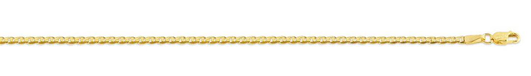 10K Yellow Gold Solid Gucci Chain 
Length: 18"
Width: 2.4mm
Finish: