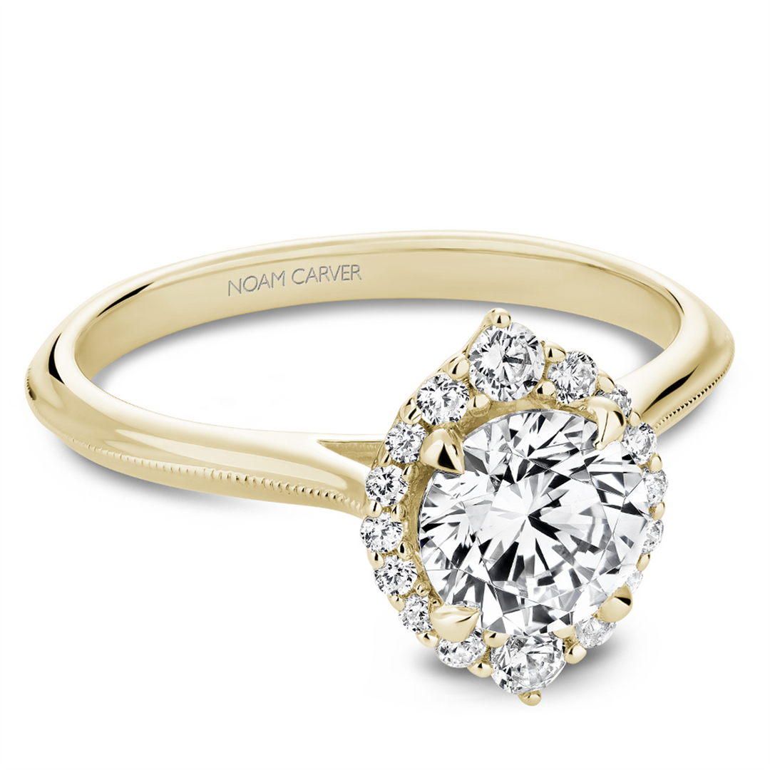 Yellow Gold Vintage Diamond Semi-Mount