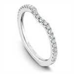 Load image into Gallery viewer, Lady&#39;s White Gold Curved Prong Set Diamonds Band
Diamond Shape: Round
