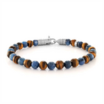 Load image into Gallery viewer, Multi-Colour Tiger Eye Bead Stretch Bracelet 
Length: 7.75&quot;
Width: 6
