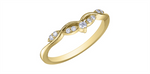 Load image into Gallery viewer, Lady&#39;s 10K Yellow Gold Tiara Diamonds Band
Diamond Shape: Round
