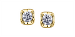 Load image into Gallery viewer, 14K Yellow Gold Tension Set Diamonds Stud Earrings
Total Diamonds: 0.

