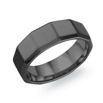 Load image into Gallery viewer, Gun-Metal Grey Stainless Steel Matte&#39; Flat Band Band 
Width: 7mm
