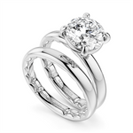 Load image into Gallery viewer, 14K White Gold Solitaire Diamond Engagement Ring Semi-Mount
Fits Cent