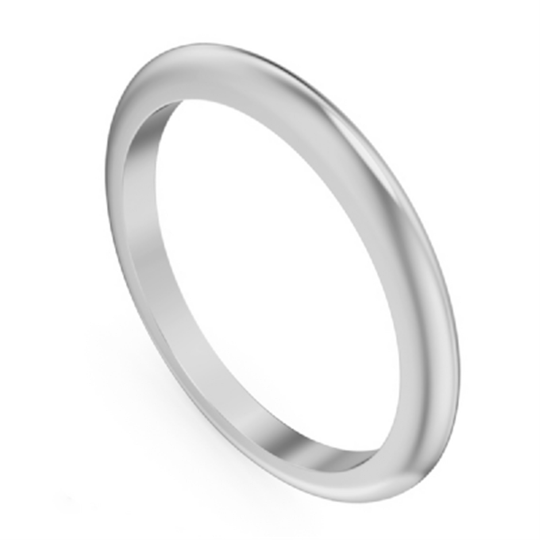 Lady's White Gold Knife-Edge Band