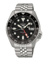 Load image into Gallery viewer, SEIKO5 Men&#39;s Stainless Steel Automatic Sport Watch with Black Dial
