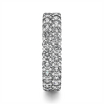 Load image into Gallery viewer, Lady&#39;s White Gold Prong Set Eternity Lab Diamonds Band
Diamond Shape: Round
